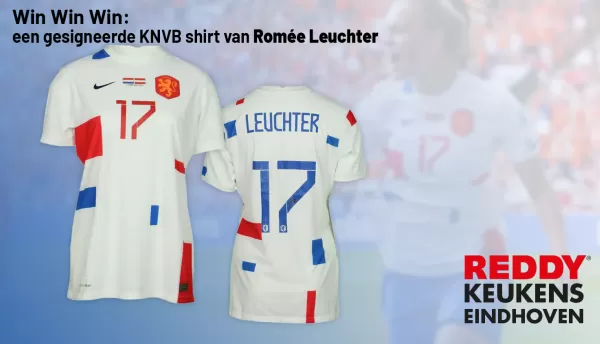 Win Win Win: Gesigneerde KNVB shirt van Romee Leuchter
